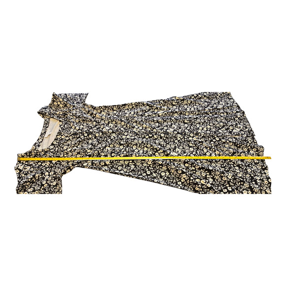 J Jill Dark Cottagecore Ditsy Floral Midi Dress XS Petite Button Front Feminine - Picture 14 of 16